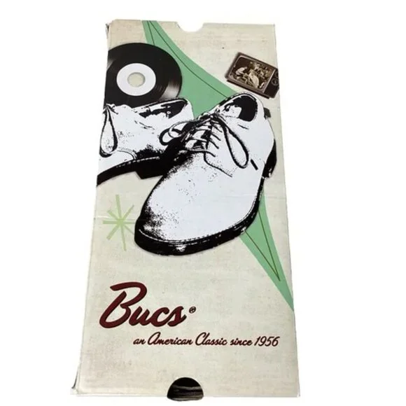 Vintage G.H. Brass "Bucs" Suede Oxford Shoes with Original Box Lace Up - Picture 8 of 9